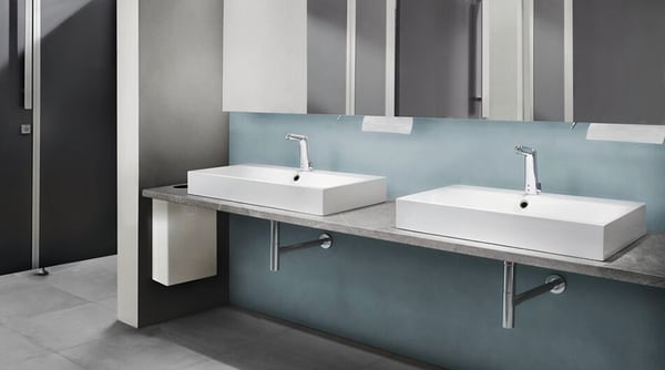 Touchless faucets can help save significant amounts of water and energy in larger buildings