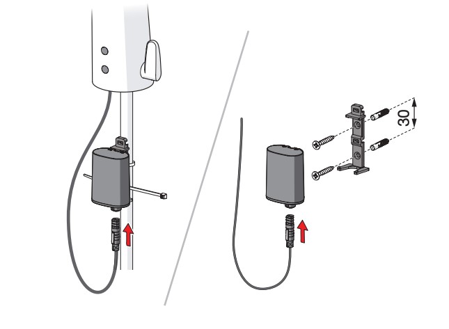 Touchless faucet battery case