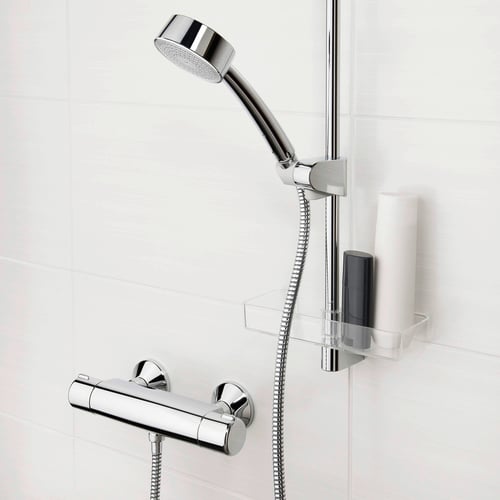 Instalací úsporných termostatů a sprchových hlavic, jako jsou například nízkoprůtokové sprchové hlavice, se uživatelům daří omezit průtok vody a snížit její spotřebu až o 50 %.