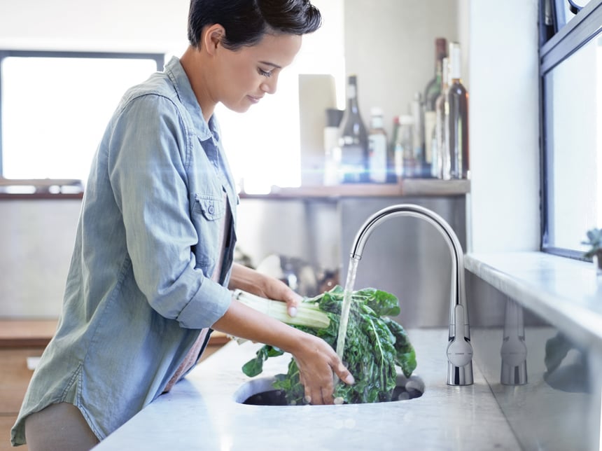 Für ein langes und prachtvolles Leben brauchen die Kräuter regelmäßig Wasser – je nach Sorte mal mehr oder weniger. Foto: Hansa Armaturen GmbH