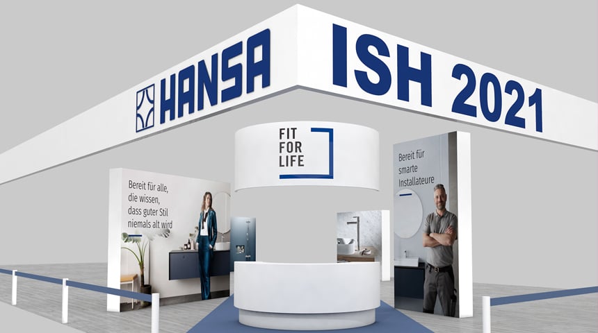 Neues Hygienekonzept und angepasste Messepräsenz: HANSA hält an der ISH 2021 fest.  Foto: Hansa Armaturen GmbH