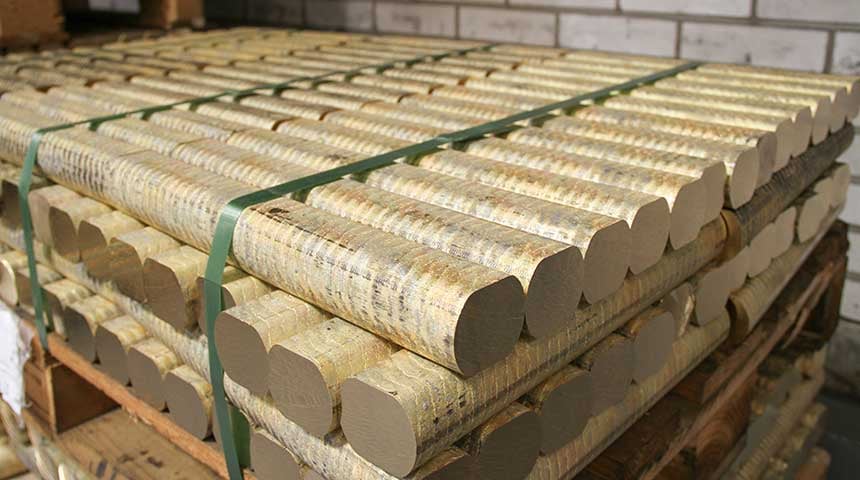 Les lingots de laiton utilisés par le groupe Oras sont issus d'un laiton spécifique qui résiste à la dézincification.