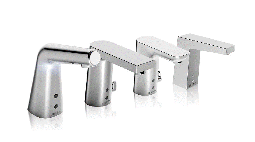  Les robinets sans contact HANSA sont disponibles en plusieurs modèles